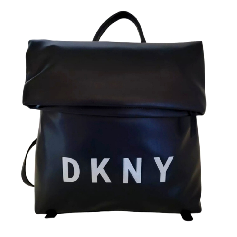 DKNY Tilly medium logo foldover backpack